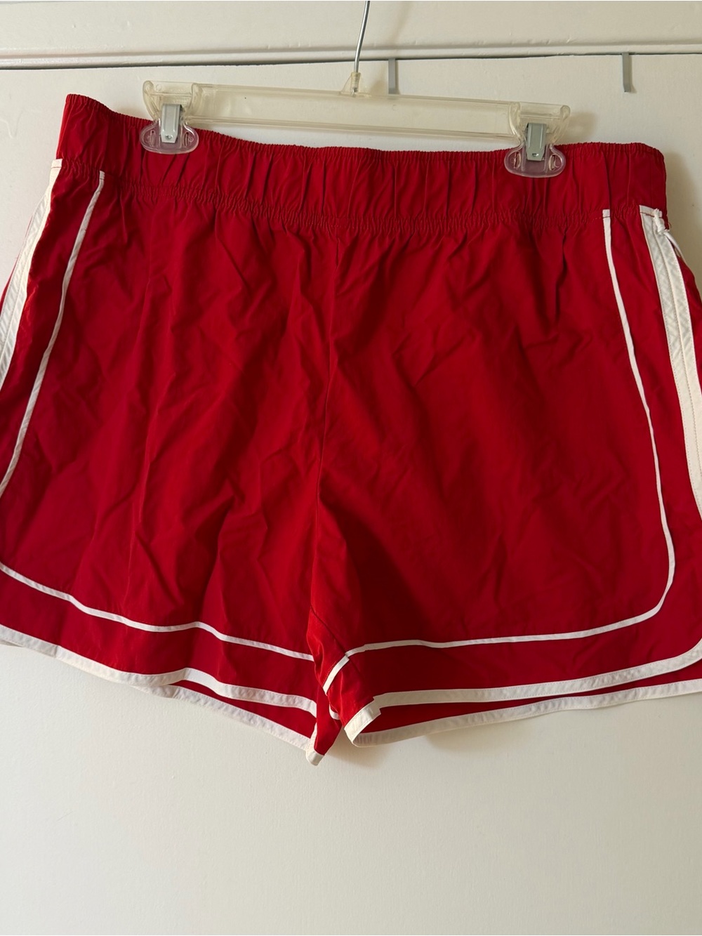 Wildfox Red Athletic Shorts with White Trim
